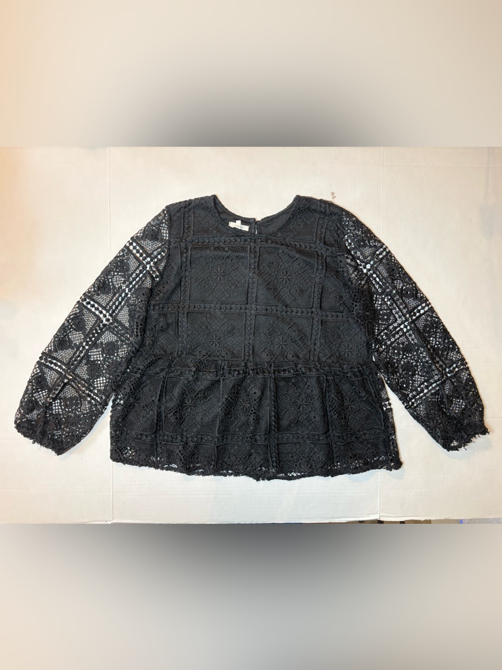 Maurice’s Women’s Black Lace Long Sleeve Blouse Size XL